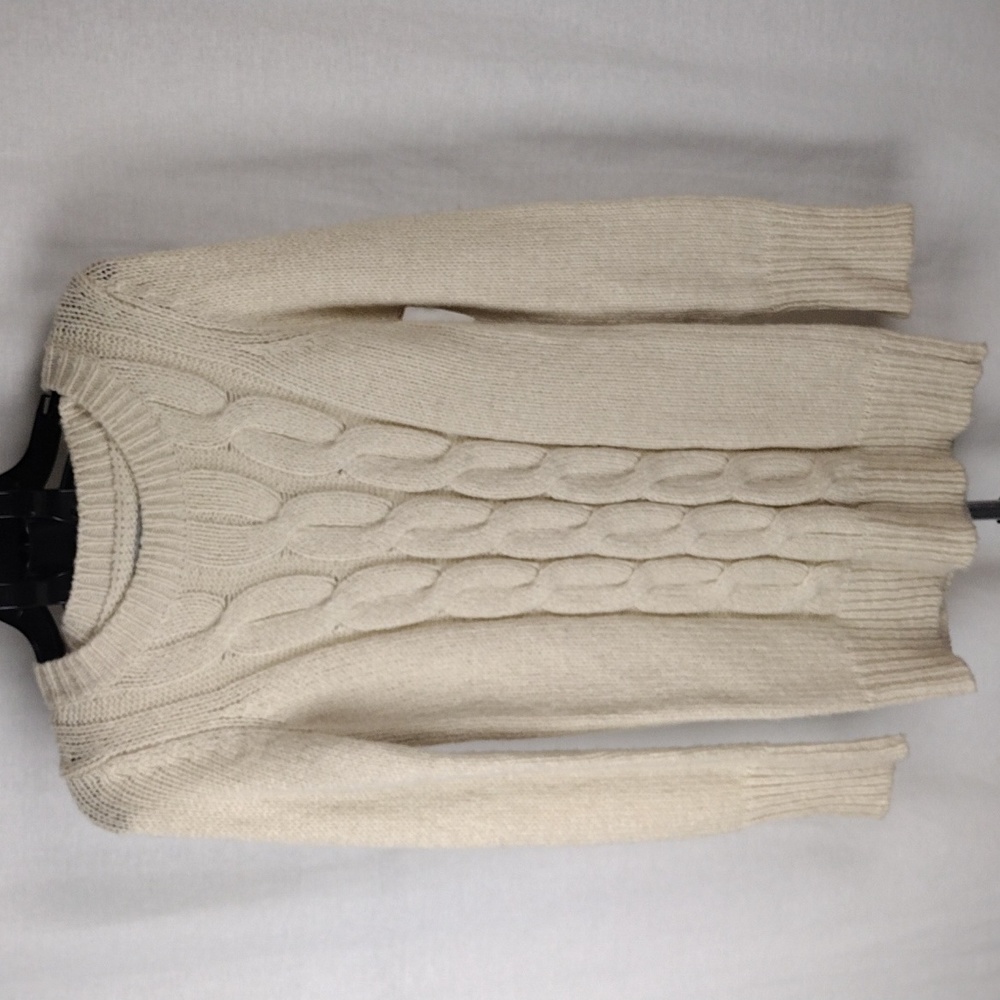 Rubbish Women's Knit Sweater Cream Colored Size Large NWT